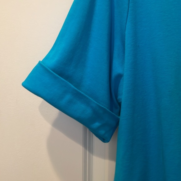 Allison Daley blue short sleeve shirt. - Picture 4 of 5